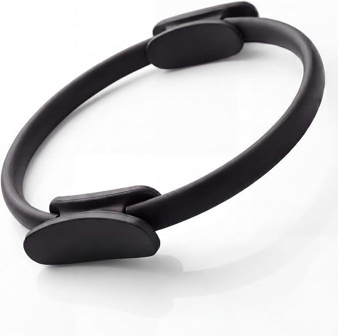Pilates Ring 14 Inch – Fitness Circle for Core & Thigh Workout, Medium Resistance Exercise Ring with Non-Slip Handles, Pilates Ring for Home Gym & Full Body Toning