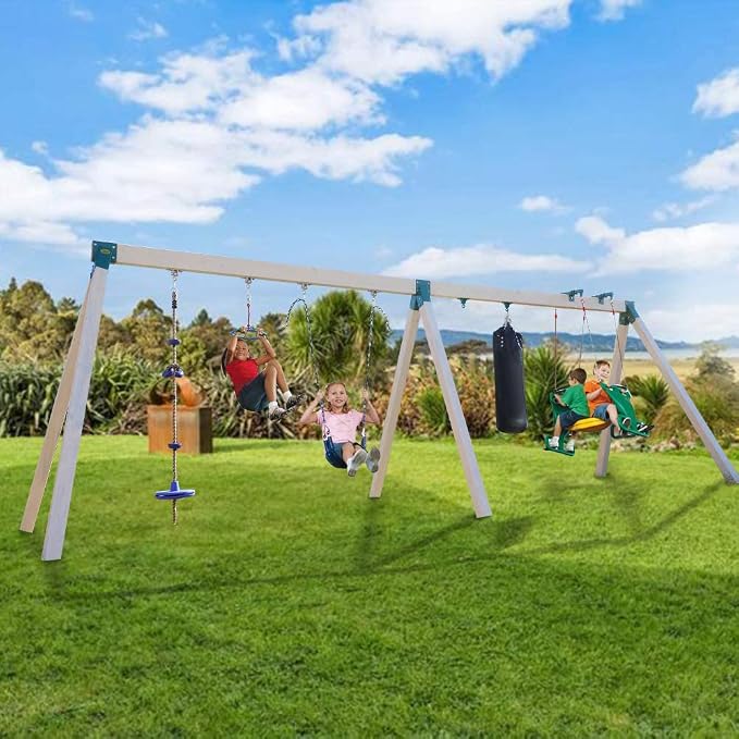 BETOOLL Heavy Duty Swing Hangers Swing Set Hardware Playground Porch Wooden Sets Indoor Outdoor Set of 4