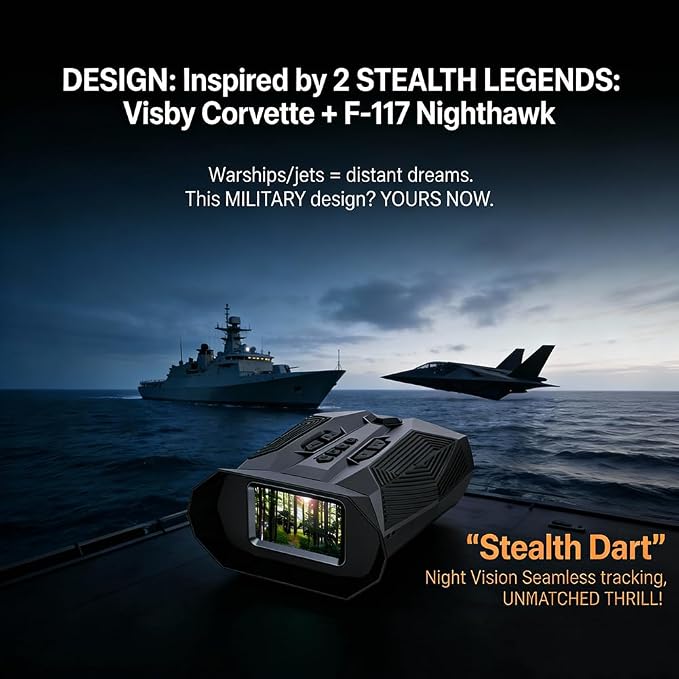 Night Vision Binoculars for Adults with Infrared | 20× Zoom Digital Night Vision Goggles with 4K Photos, 984ft Long Range, HD 3″ Screen, Rechargeable Battery – Best for Hunting, Wildlife, Surveillance