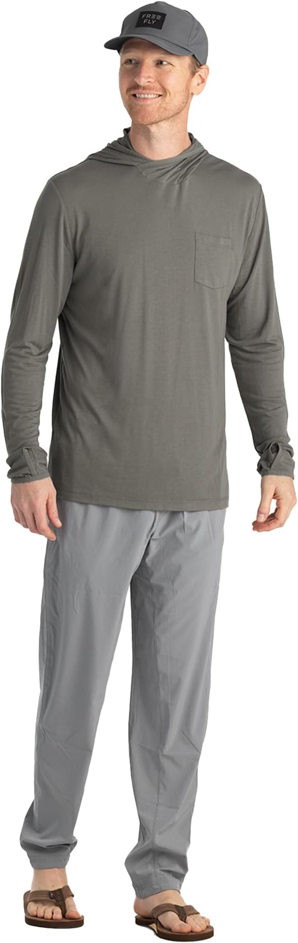 Free Fly Men's Lightweight Hoodie - UPF 20+ Sun Protection Hoodie for Men - Breathable Long Sleeve Sun Shirt for Fishing
