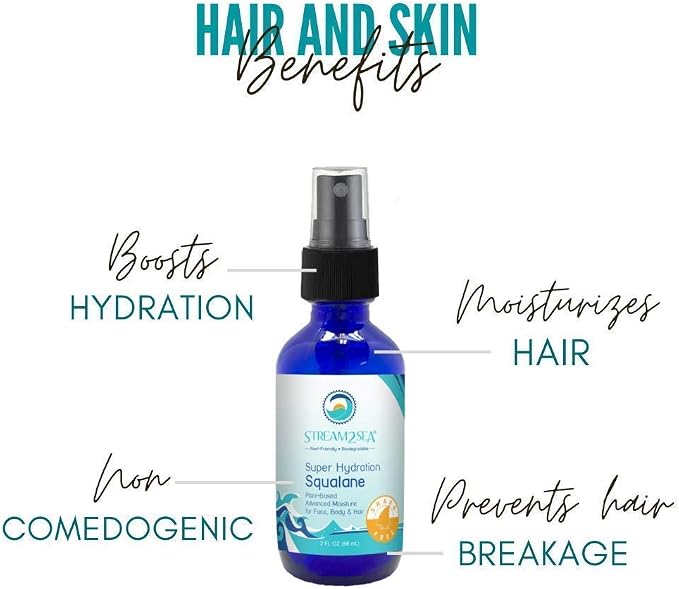 STREAM 2 SEA Mask Defog and Squalane Oil for for Moisturized Skin and Hair with Vitamin E - Natural Protection, Hydration, Clear Diving Vision for Goggles and Lenses Defog - Reef Safe, Paraben Free