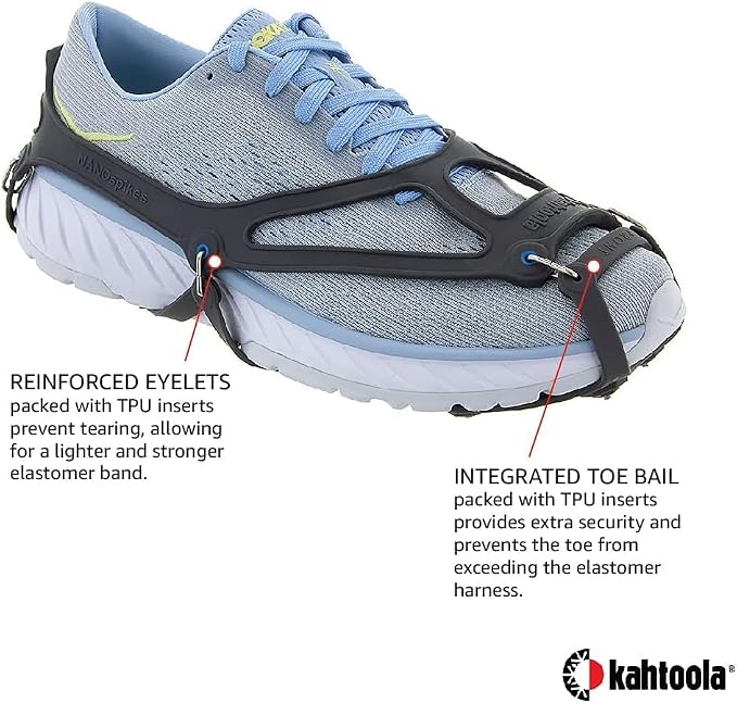 Kahtoola 1st Gen NANOspikes Footwear Traction for ICY Winter Road Running & Walking