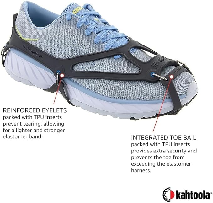Kahtoola 1st Gen NANOspikes Footwear Traction for ICY Winter Road Running & Walking