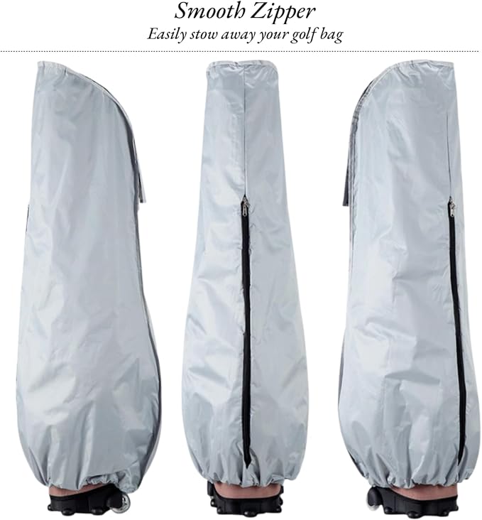 Golf Bag Rain Cover,Durable Dustproof, Travel Waterproof Gear,Golf Bag Rain Hood 50.4" (H) x 8.5" (W) x 23.2" (L)