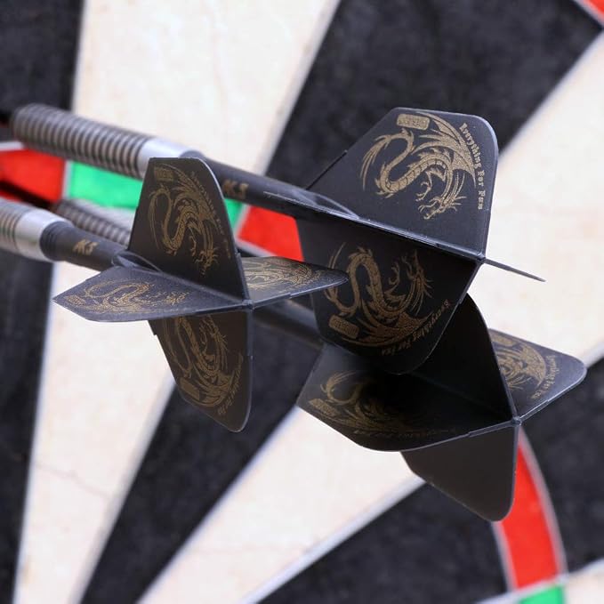 CUESOUL 3 Sets Integrated Dart Shaft and Flights,Dart Shaft Length 21mm/28mm/33mm