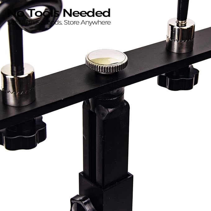 Aluminum Spider Rigging Rod Holder for Boat - 4 Pole Crappie Fishing Rack, Heavy Duty 6063-T5 Marine Grade Aluminum, 16.5"-30.5" Adjustable Height Square Tube Support for Catfish & Trolling