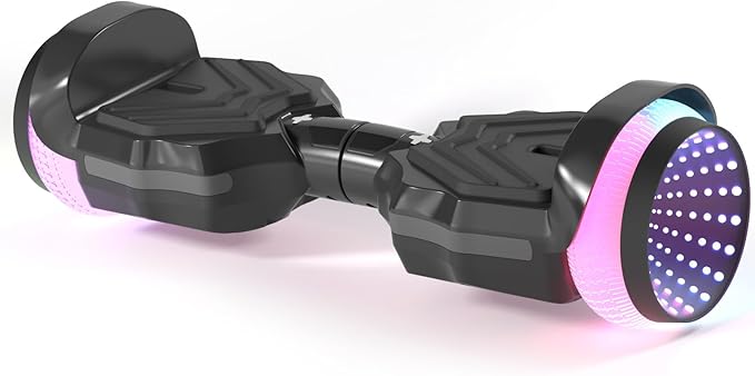 SIMATE Scooter, Colorful LED Light-Up Wheels, Bluetooth Speakers and APP, Dual 250W Motors, 8.5 mph Max Speed & 8.5 Miles Max Range, Gifts for Kids Adults Girls Boys