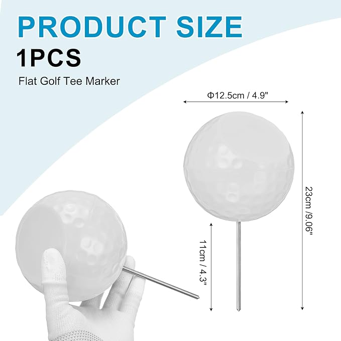 Golf Tee Markers, Plastic Position Ball Markers, Golf Ball Marker-Fitting for (Driving Range Boundary Markings/Area Markings)