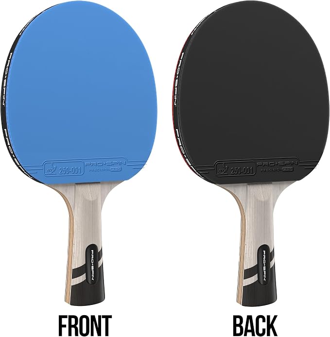 PRO-SPIN Ping Pong Paddles – ITTF Approved Professional Table Tennis Rackets with Carbon Fiber for Superior Control | 7-Ply Blade, Premium Rubber, 2.0mm Sponge