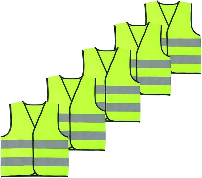 AIEOE Kids High Visibility Safety Vest Reflective Running Lightweight Traffic Walking Breathable Construction Vest