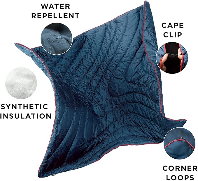Rumpl Original Puffy National Park Blanket for Camping and Outdoors, Great Smoky National Park - Bear Crossing - V1