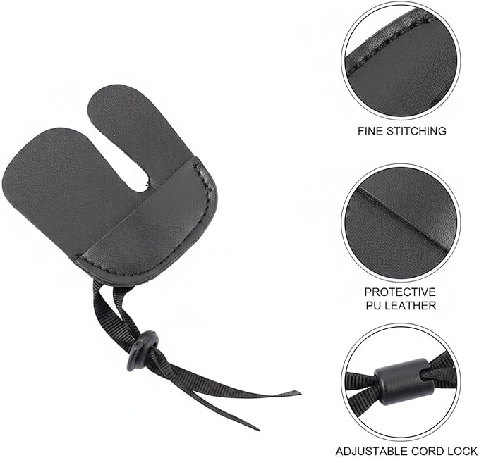 Archery Arm Guard PU Leather Forearm Protection for Bow String Slap (1 PC)
