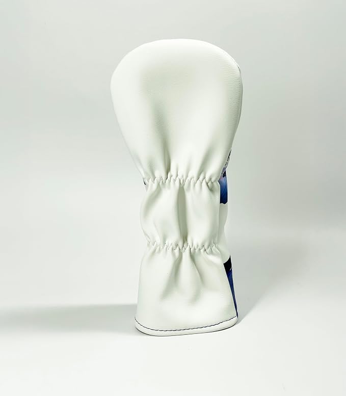Golf Headcover for Hybrids and Fairway Woods Premium Leather Head Cover. Digitally Printed and Embroidered Design.
