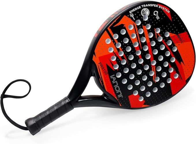 Padel Racket Carbon Fiber Surface with EVA Memory Flex Foam Core Lightweight Padel Racquet