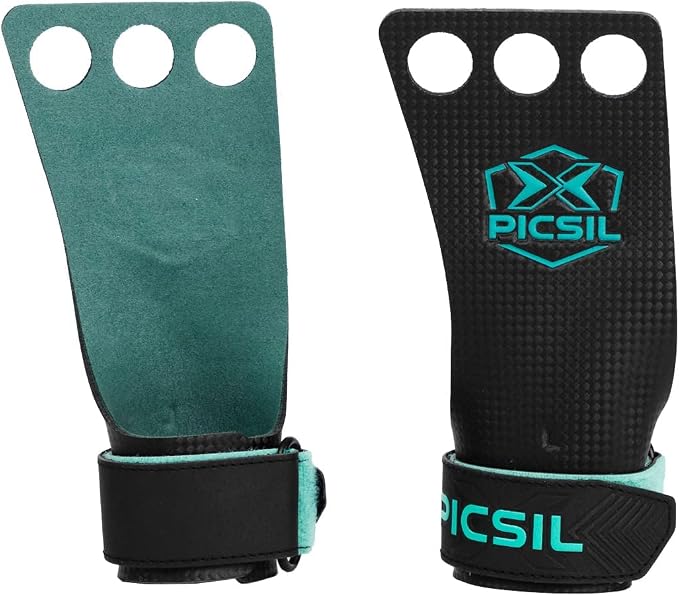 PICSIL | Falcon Grips | Grip All Surfaces and Bar Types | Use with Magnesium | Carbon Fibre Material | for Crosstrainig, WOD, Gym & Calisthenics |