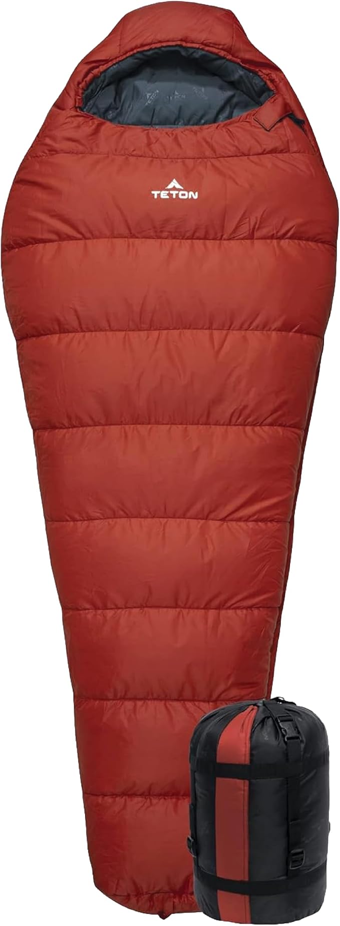 Teton LEEF Lightweight Mummy Sleeping Bag for Camping, Hiking, Backpacking; Cold Weather Option, Compression Sack Included