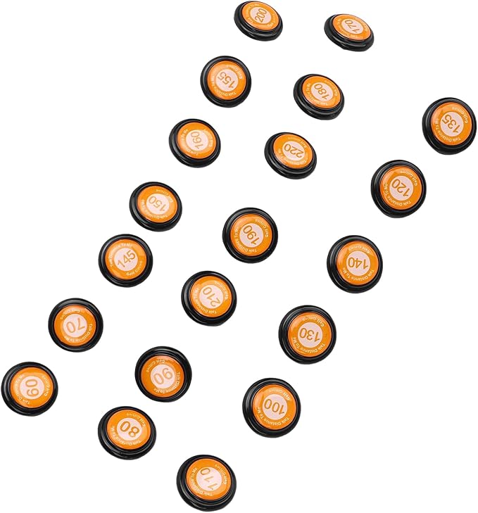 RiToEasysports Golf Club Distance Markers 20 Pack Golf Ball Markers with Instant Distance Guidance Easy Attachment Universal Fit for Training Course Management