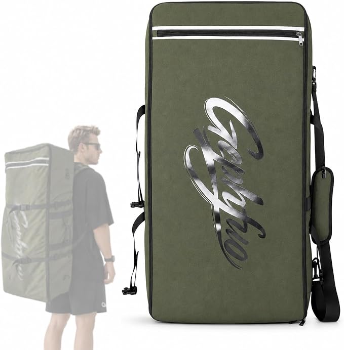 Modoker Inflatable Stand Up Paddle Board Bag, 2-in-1 110L Large Capacity Paddle Board Backpack with Padded Shoulder Straps, Water Resistant SUP Travel Bag for Pump, Paddle Board& Accessories