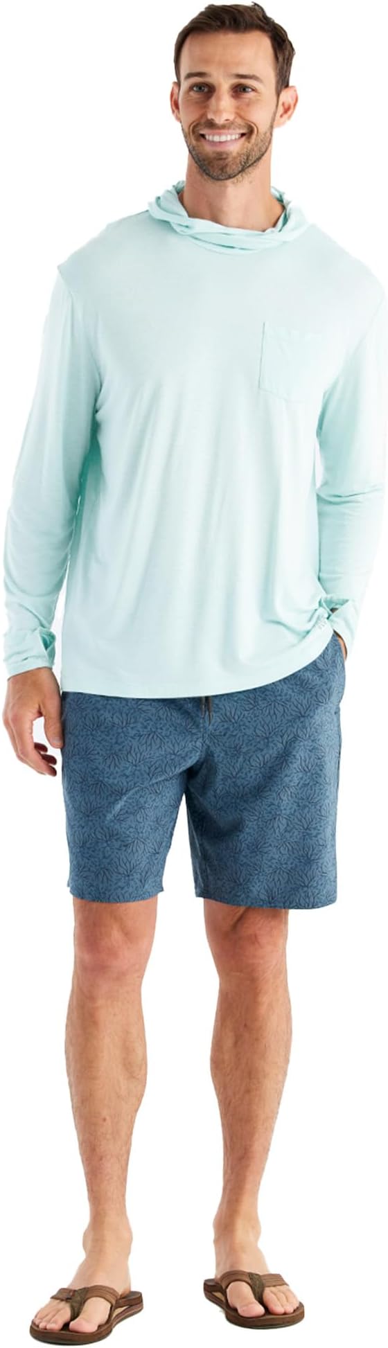 Free Fly Men's Lightweight Hoodie - UPF 20+ Sun Protection Hoodie for Men - Breathable Long Sleeve Sun Shirt for Fishing