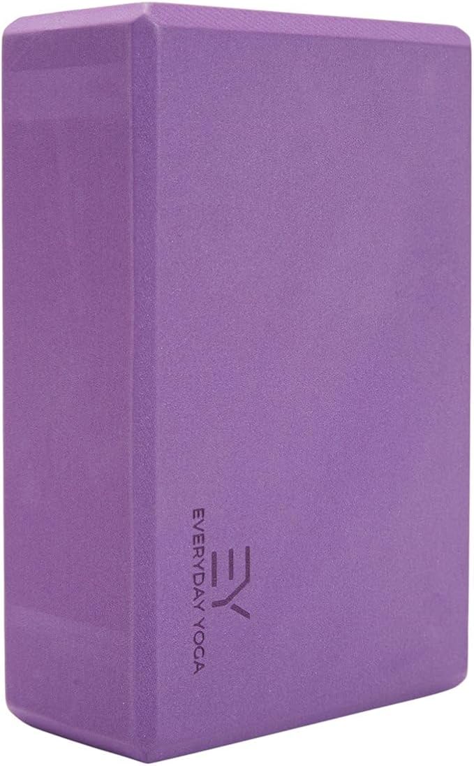 𝗘𝘃𝗲𝗿𝘆𝗱𝗮𝘆 𝗬𝗼𝗴𝗮 Deluxe Mat and Yoga Foam Block Set - Non Slip, Eco Friendly, Anti-Tear, 3mm Thickness for Yoga