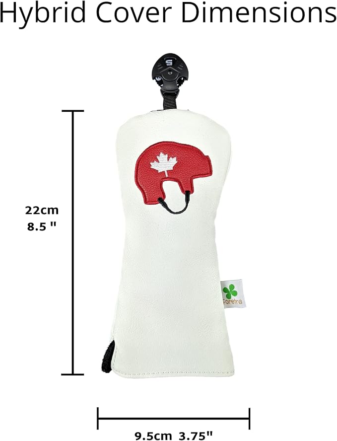 Foretra Driver Headcover Golf Club Covers Canada Hockey Novelty Hybrid Fairway Wood Head Cover Golf Accessories for Most Brands