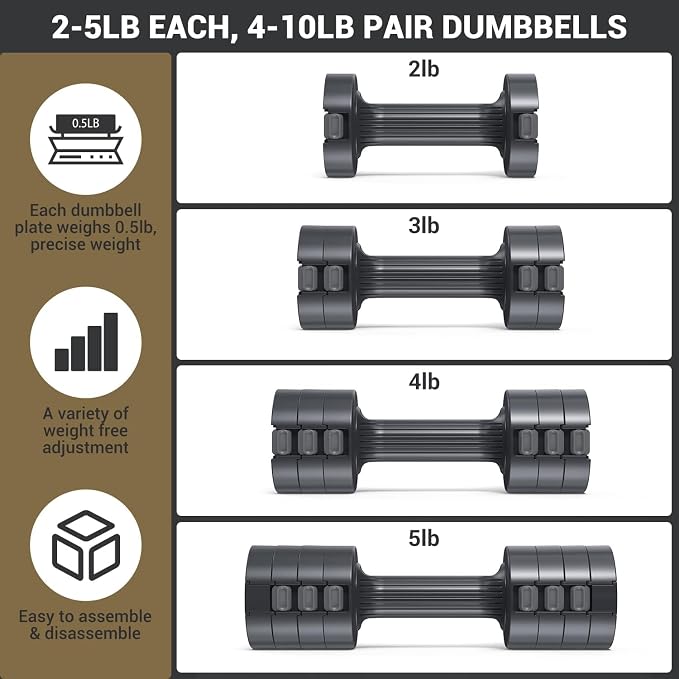 Exercise Bike with Dumbbells Set