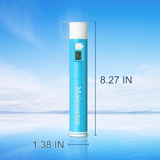 Water Filter Straw with LED Filtration Progress Display, 0.1 Micron Portable Purifier for Hiking, Camping, Backpacking & Emergency Survival, Real-Time Indicator Removes Contaminants