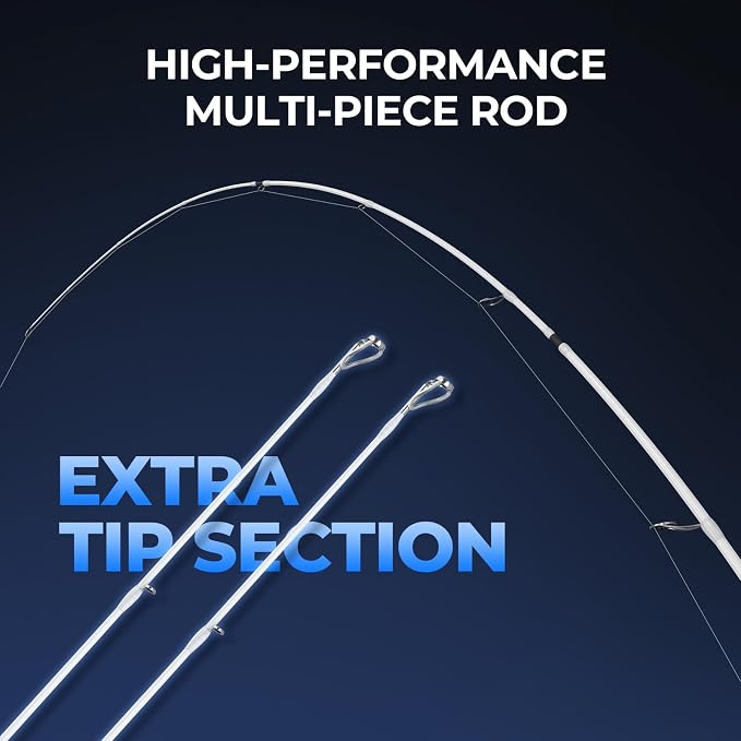 KastKing Centron Lite Travel Fishing Rods with Extra Twin-Tip | Portable 4/5 Piece Fishing Rods, Extra Twin-Tip, IM6 Graphite Blanks, Stainless Steel Guides W/Ceramic Rings, EVA Handle