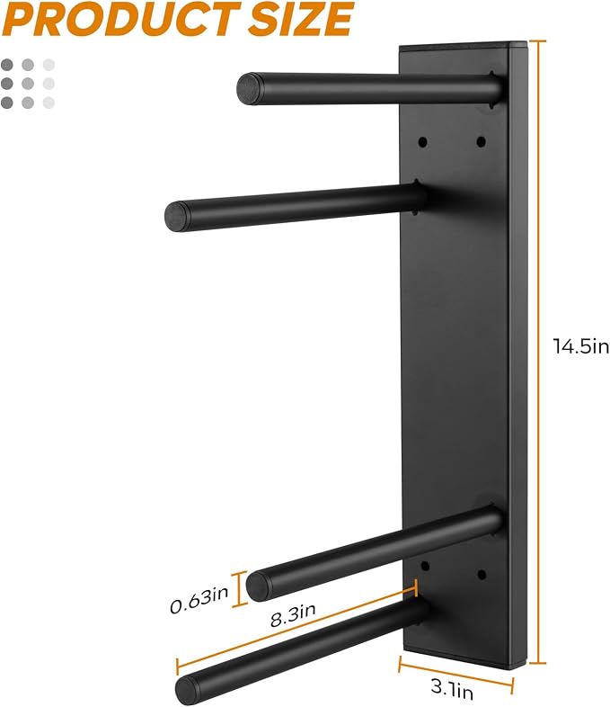 Scooter Wall Mount - Storage Rack Garage for 2 Scooter Hanger Holder for Adult/Toddler/Kids/Trick