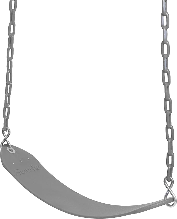 Swurfer Tree Outdoor Swing Set Swings – Playground Swing Seat Replacement, Swing Set Accessories, Easy Installation, Comfortable Heavy Duty Rubber Coated Chains, Weather Resistant, Ages 4 and Up