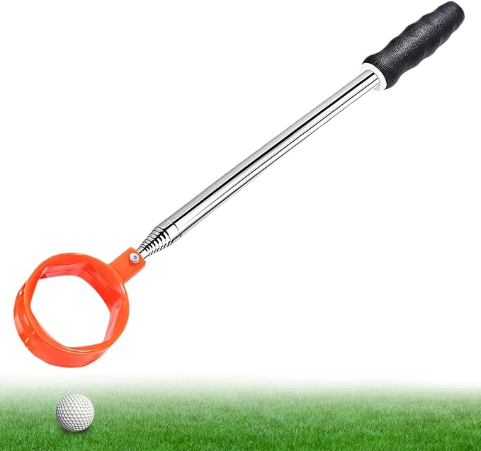 Golf Ball Retrievers - Telescopic Heavy Duty Picker,Lightweight Stainless Steel Golf Ball Water Retriever,for Golfers Water Outdoor Mud Tree Bushes