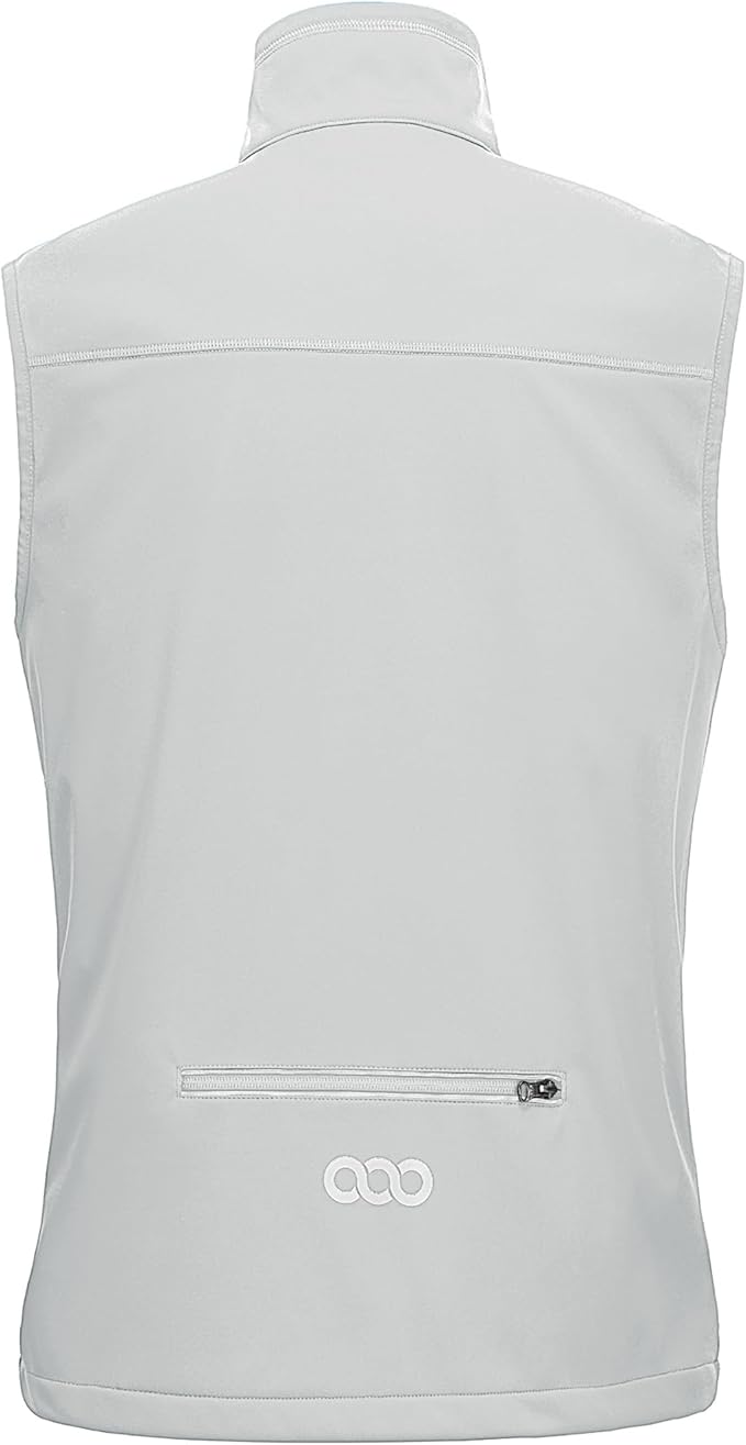 33,000ft Men's Windproof Lightweight Golf Vest Outerwear with Pockets, Softshell Sleeveless Jacket for Running Hiking Sports