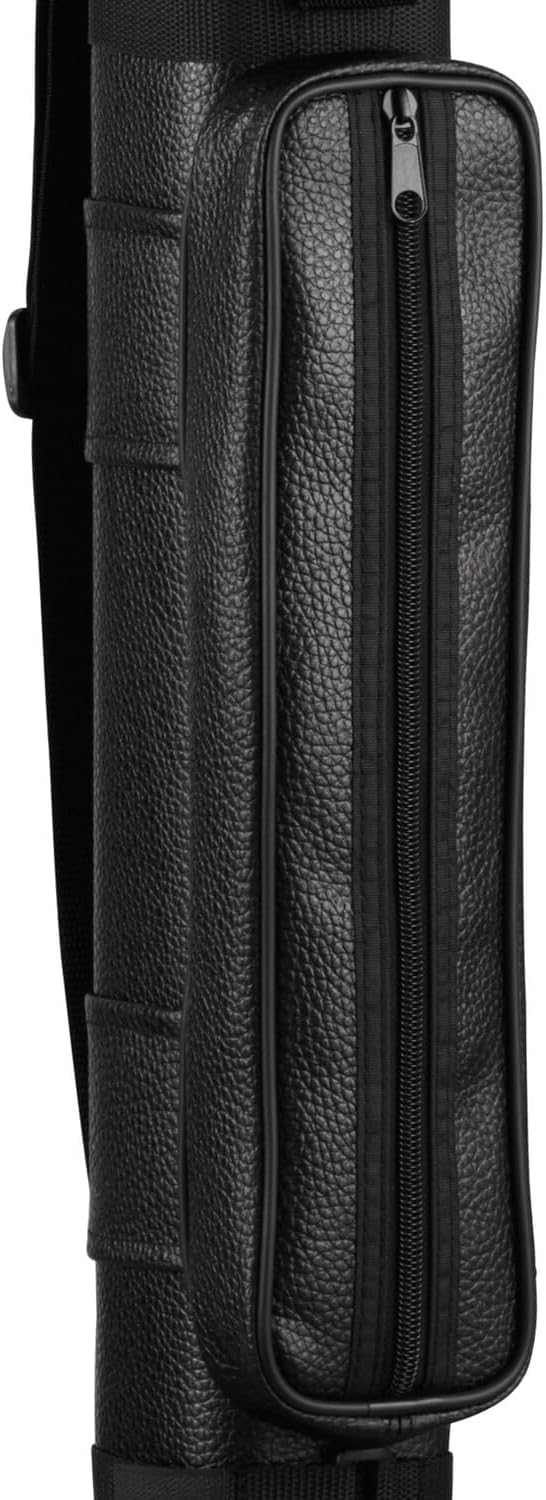 Casemaster by GLD Products Q-Vault Classic Billiard/Pool Cue Hard Case, Holds 2 Complete 2-Piece Cues (2 Butt/2 Shaft), Black