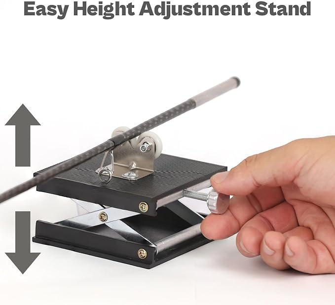 OJYDOIIIY Fishing Rod Repair Kit,Rod Building Kit and Supplies,Wrapping and Winding Machine for Epoxy Drying