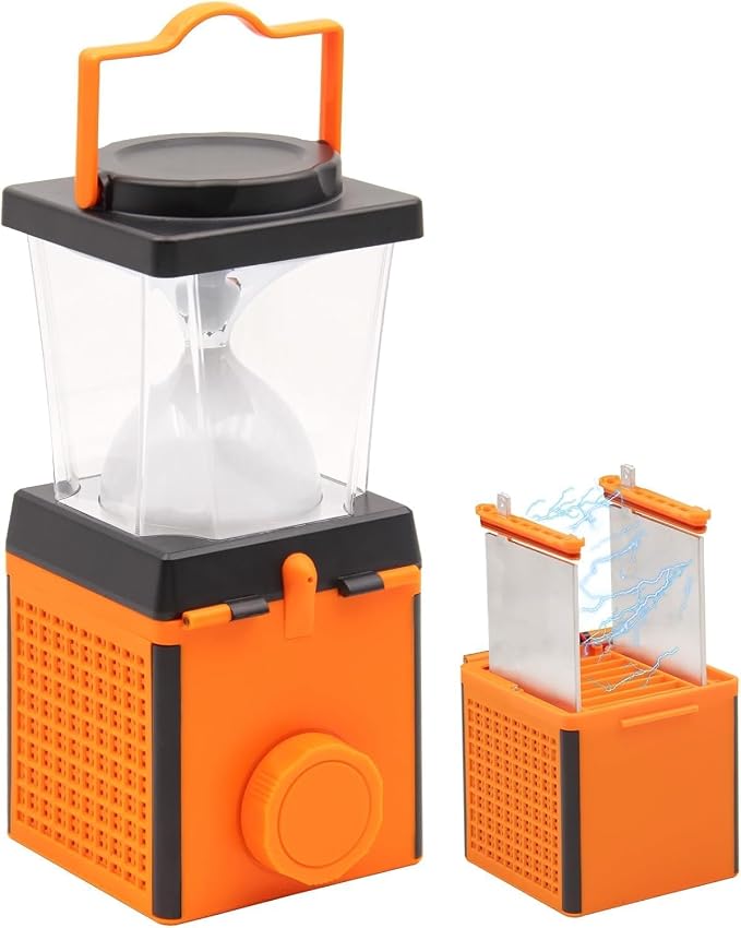 Environmentally Conscious Lighting, Saltwater Camping Lantern - Survival & Emergency Outdoor Ligh Simply add Salt Water to Activate The Light. It's that Easy