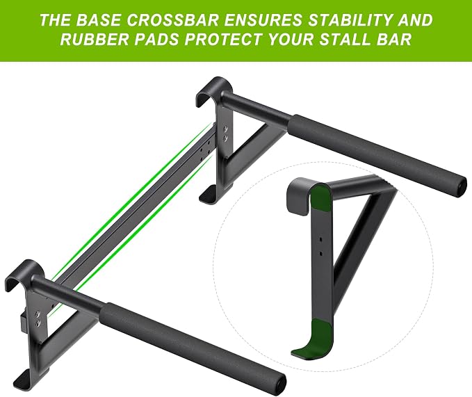 Swedish Stall Bars 2"x2" with 1" Holes, Wall Mounted Wood Gym Ladder for Suspension Training, Home Gym, Calisthenics, Physical Therapy, School & Clinic