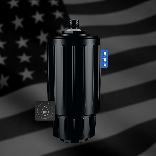 BLU All-in-ONE | Water Filter Flask | Vacuum Insulated Stainless Steel Bottle | Portable Water Filter Purifier (26oz) | Made in USA | Removes 99.99% Contaminants (pH Filter)