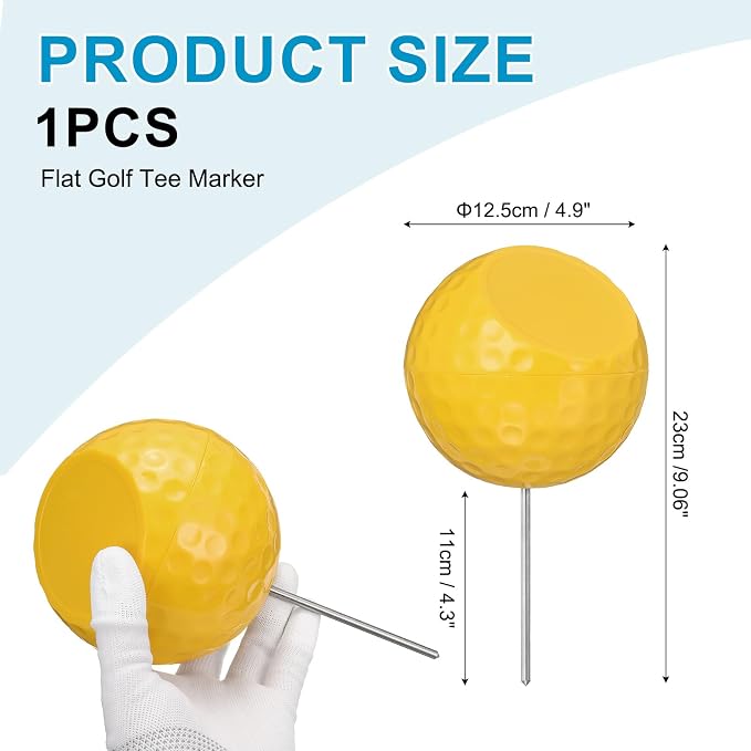 Golf Tee Markers, Plastic Position Ball Markers, Golf Ball Marker-Fitting for (Driving Range Boundary Markings/Area Markings)