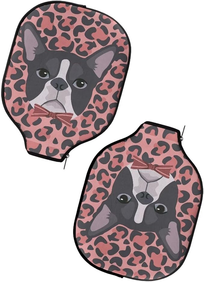 Blue Camo Corgi Pattern Print Pickleball Paddle Covers Only Paddles Holder Sleeve Fits Most Rackets