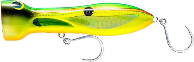 Nomad Design Chug Norris 6” (150mm) Topwater Floating Popper Fishing Lure with BKK Hooks & Durable Diamond Armour, for Bluefin & Yellowfin Tuna, Cubera Snapper, & Roosterfish