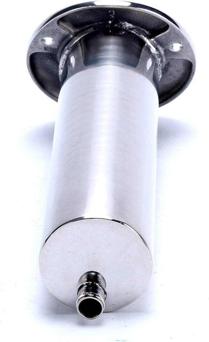 Amarine Made 4-Pack Heavy 316 Duty Stainless Steel Rod Holders with Drain, Flush Mount Fishing Rod Pole Holders (90 Degree)