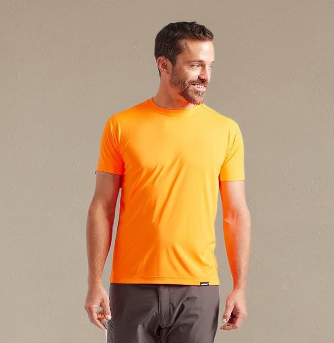 TRUEWERK Men's UPF 50+ Sun Protection Shirt - B1 Short Sleeve Work Tee, Moisture Wicking, Lightweight