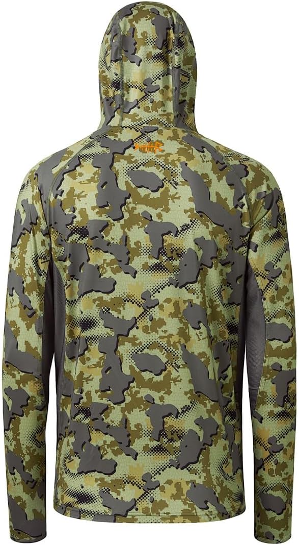 BASSDASH Men's UPF 50+ Camo Long Sleeve Hunting Fishing Hoodie Shirt