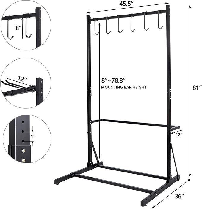 Bicycle Storage Rack for Home and Garage Organizer | Freestanding Bike Storage Rack Max 5 Bikes, Heavy-Duty Solid Steel Bike Racks for Garage