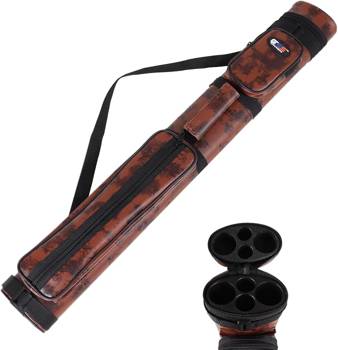 GSE Games & Sports Expert 2x2 Deluxe Hard Billiard Pool Cue Stick Carrying Case, Billiard Cue Case, Billiards Accessories (Several Colors Available)
