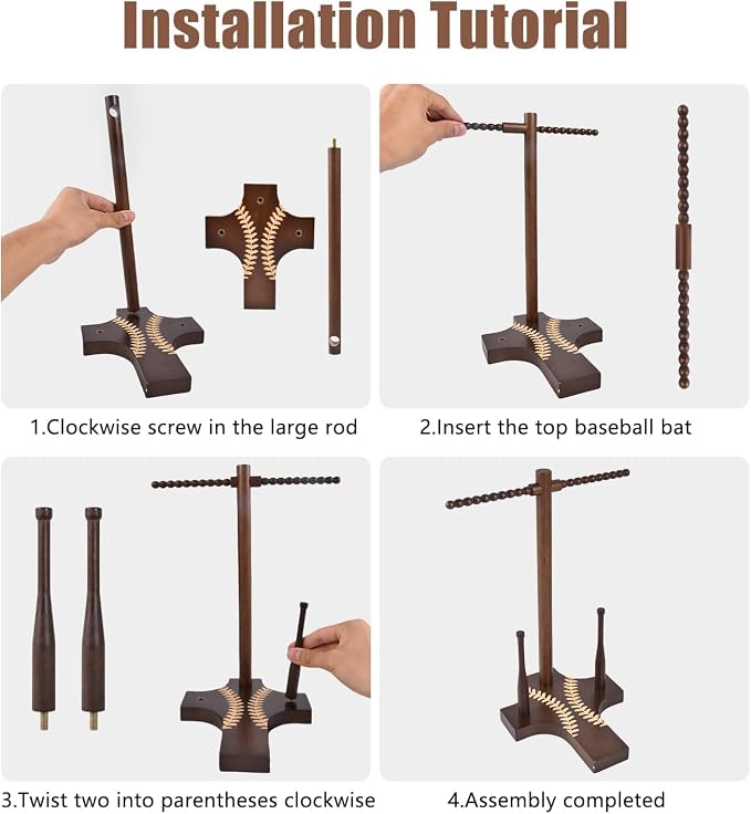Wooden Jewelry Towers Baseball or Softball Drip Necklace Organizer Holder, Championship Ring Display Holder, Baseball or Softball Ring Display Holder Display, Gifts for Kids or Friends