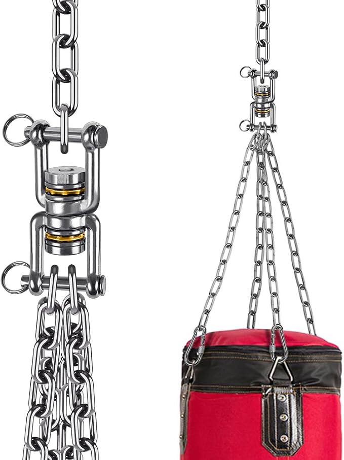 BeneLabel Swing Swivel, 360° Rotational Device with 2 Bearings, 770LB Capacity, Stainless Steel, for Aerial Dance, Yoga Swing Sets,Web Tree Swing, and More, 2 Pack