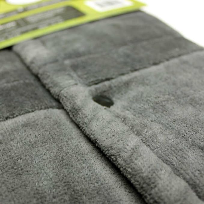 The Original Kangaroo Golf Towel – Premium French Terry Golf Towel with Built-in Cleaning Pouch, Super Absorbent & Quick Dry (Black or Grey)