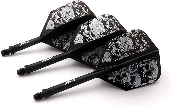 CUESOUL 3 Sets Integrated Dart Shaft and Flights,Dart Shaft Length 21mm/28mm/33mm