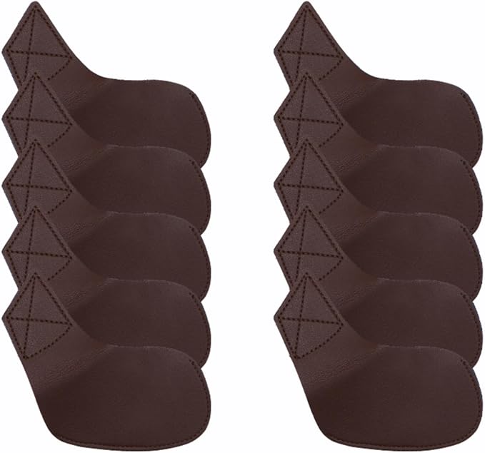 I Golf Iron Headcovers 10pcs PU Fit Both Right-Handed Clubs Golf Club Protector for Titleist Callaway Ping Taylormade Fit More Brands Golf Iron.